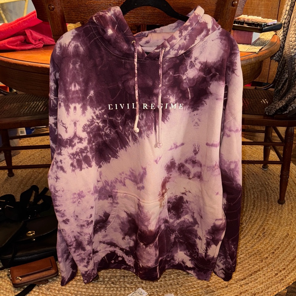 Civil Regime Purple Tie-Dye Hoodie
